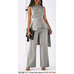 2pc wedding guest set dress pants and top size Large (top for B or C cup).